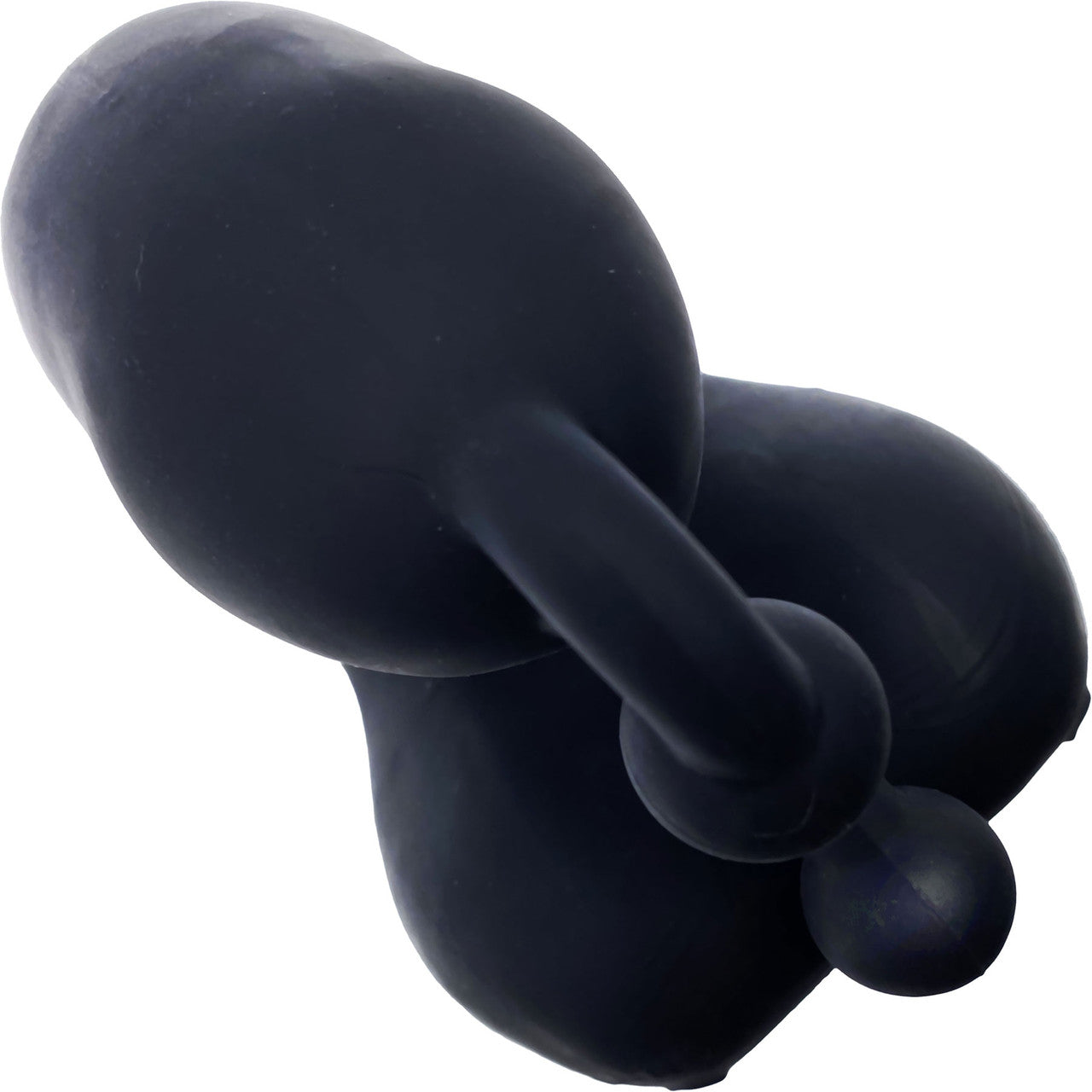 Oxballs Meatlocker Silicone Chastity Device - Black Ice