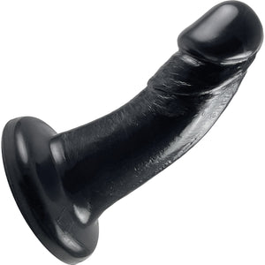 Medium Realistic Bent Silicone Dildo By Vixen - Black