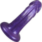 Medium Realistic Bent Silicone Dildo By Vixen - Purple