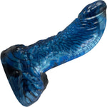 The Miksko Human-Alien Hybrid Monster 6.38" Silicone Dildo By Uberrime - Cosmos Blue