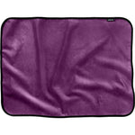 Fascinator Mini Throw Moisture-Proof Sensual Blanket - Microvelvet Plum 36" x 26"