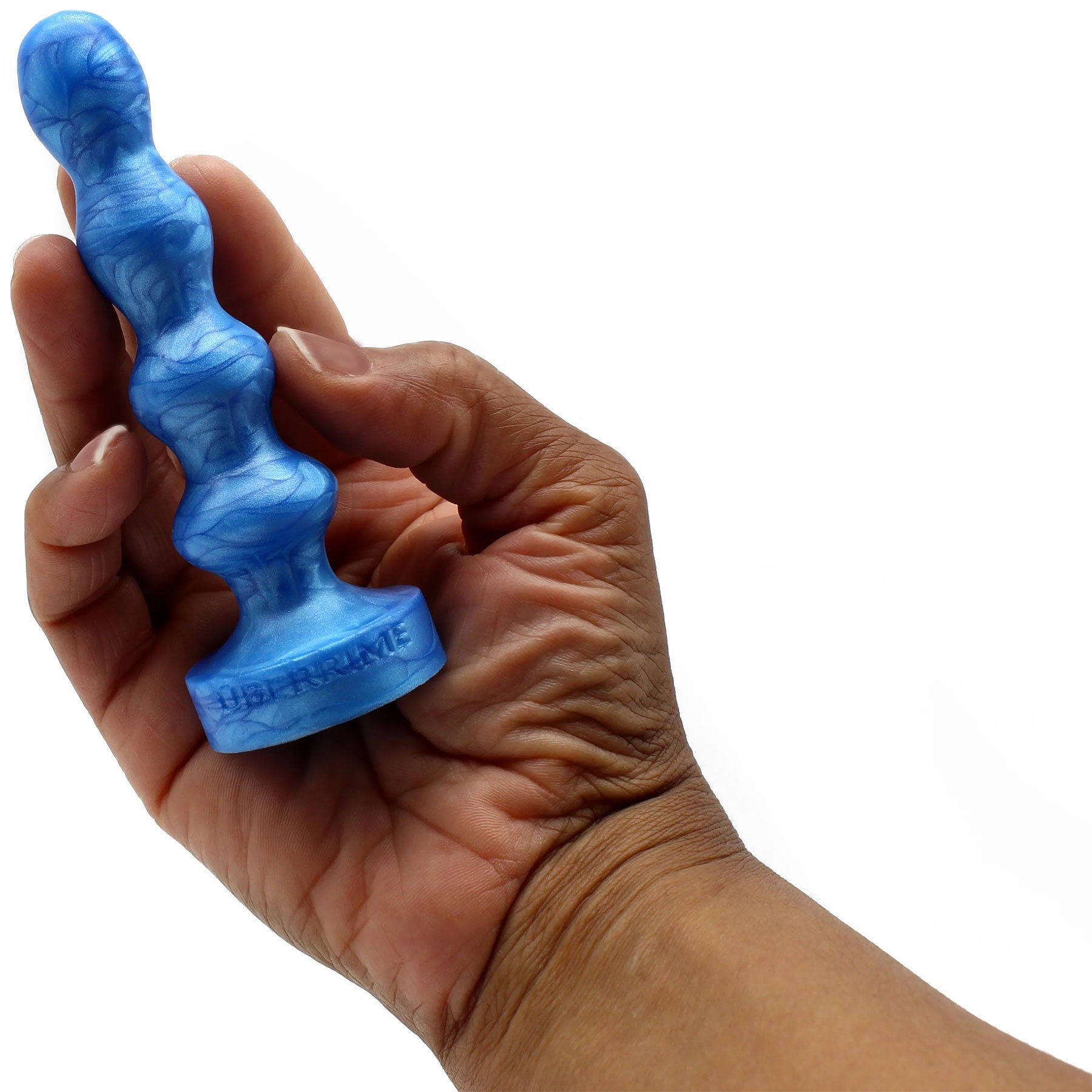 The Minima Set Of 5 Finger-Sized Small Silicone Dildos By Uberrime - Blue