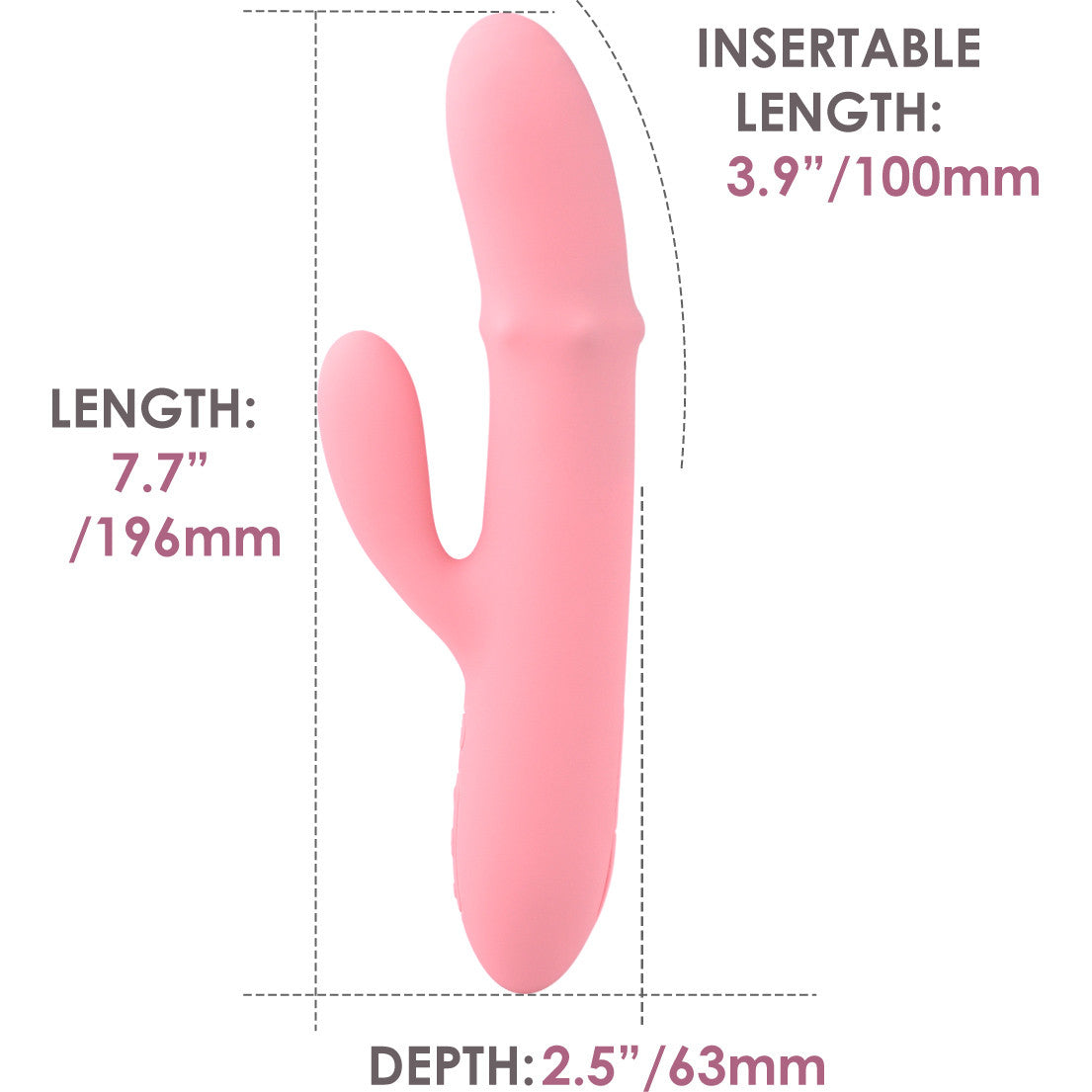 SVAKOM Mora Neo Rechargeable Silicone App Enabled Dual Stimulation Vibrator With Thrusting Beads