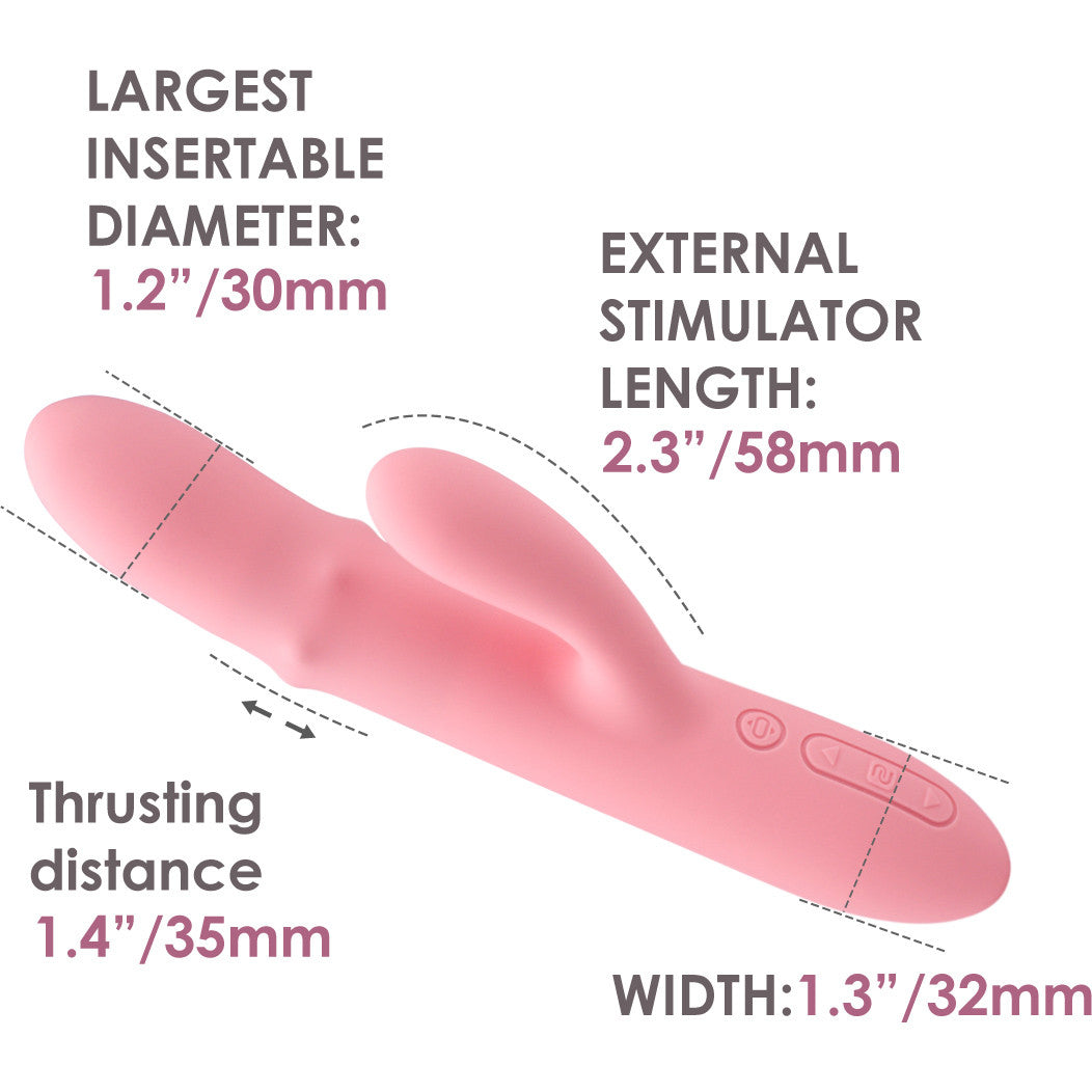 SVAKOM Mora Neo Rechargeable Silicone App Enabled Dual Stimulation Vibrator With Thrusting Beads