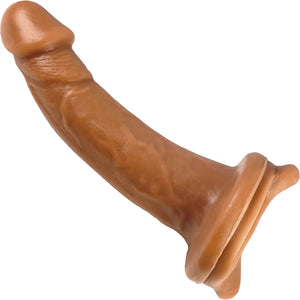 Royale Mustang Vixskin Realistic Silicone Dildo With Saddle Base By Vixen - Caramel