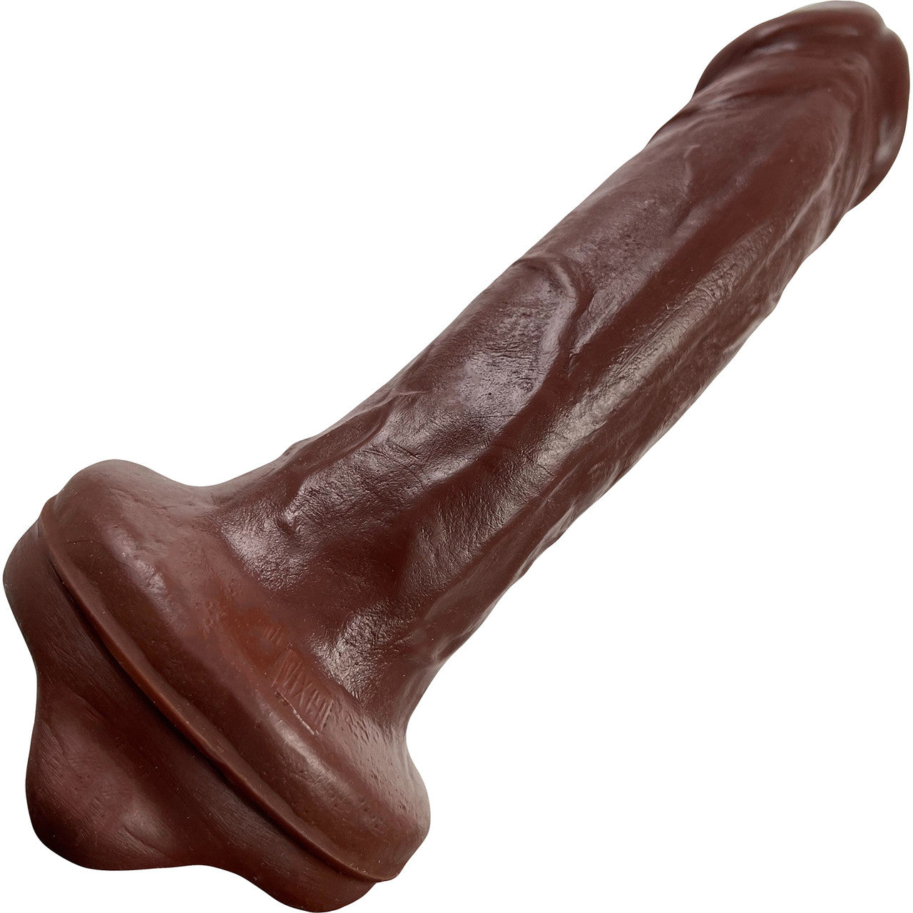 Royale Mustang Vixskin Realistic Silicone Dildo With Saddle Base By Vixen - Chocolate