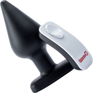 My Secret Rechargeable Vibrating Silicone XL Butt Plug With Remote By Screaming O - Black