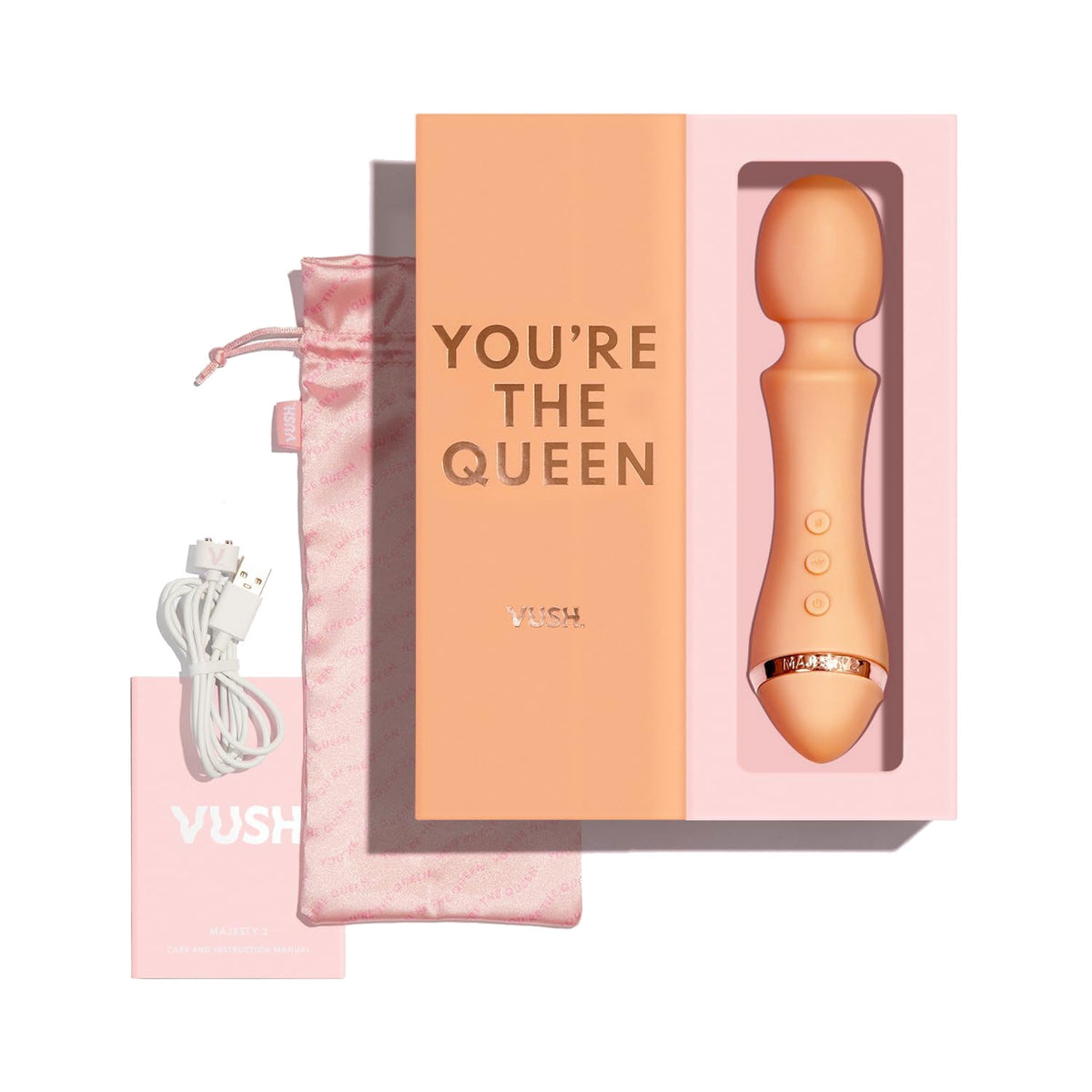 VUSH Majesty 2 Rechargeable Waterproof Wand Vibrator