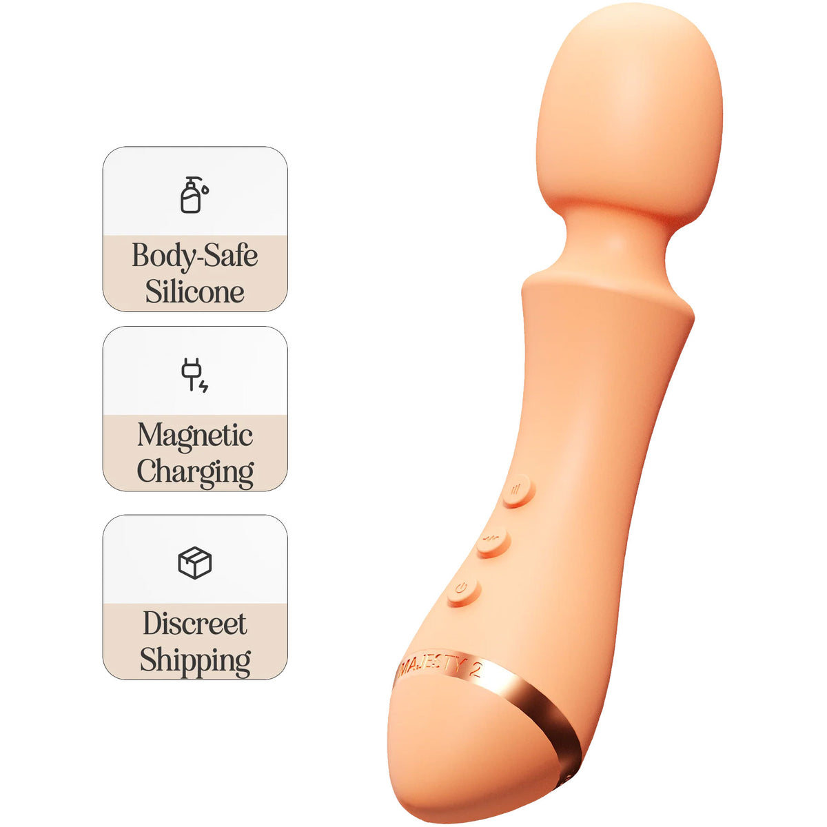 VUSH Majesty 2 Rechargeable Waterproof Wand Vibrator