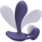 Love To Love Witty Rechargeable Silicone G-Spot / P-Spot Vibrator With Clitoral Stimulator - Midnight Indigo