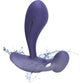 Love To Love Witty Rechargeable Silicone G-Spot / P-Spot Vibrator With Clitoral Stimulator - Midnight Indigo