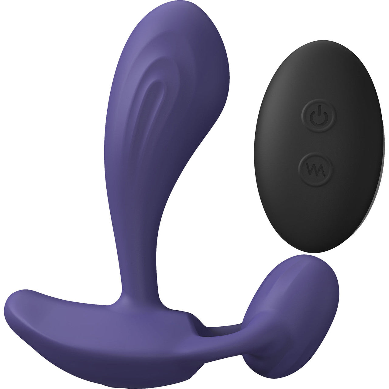 Love To Love Witty Rechargeable Silicone G-Spot / P-Spot Vibrator With Clitoral Stimulator - Midnight Indigo