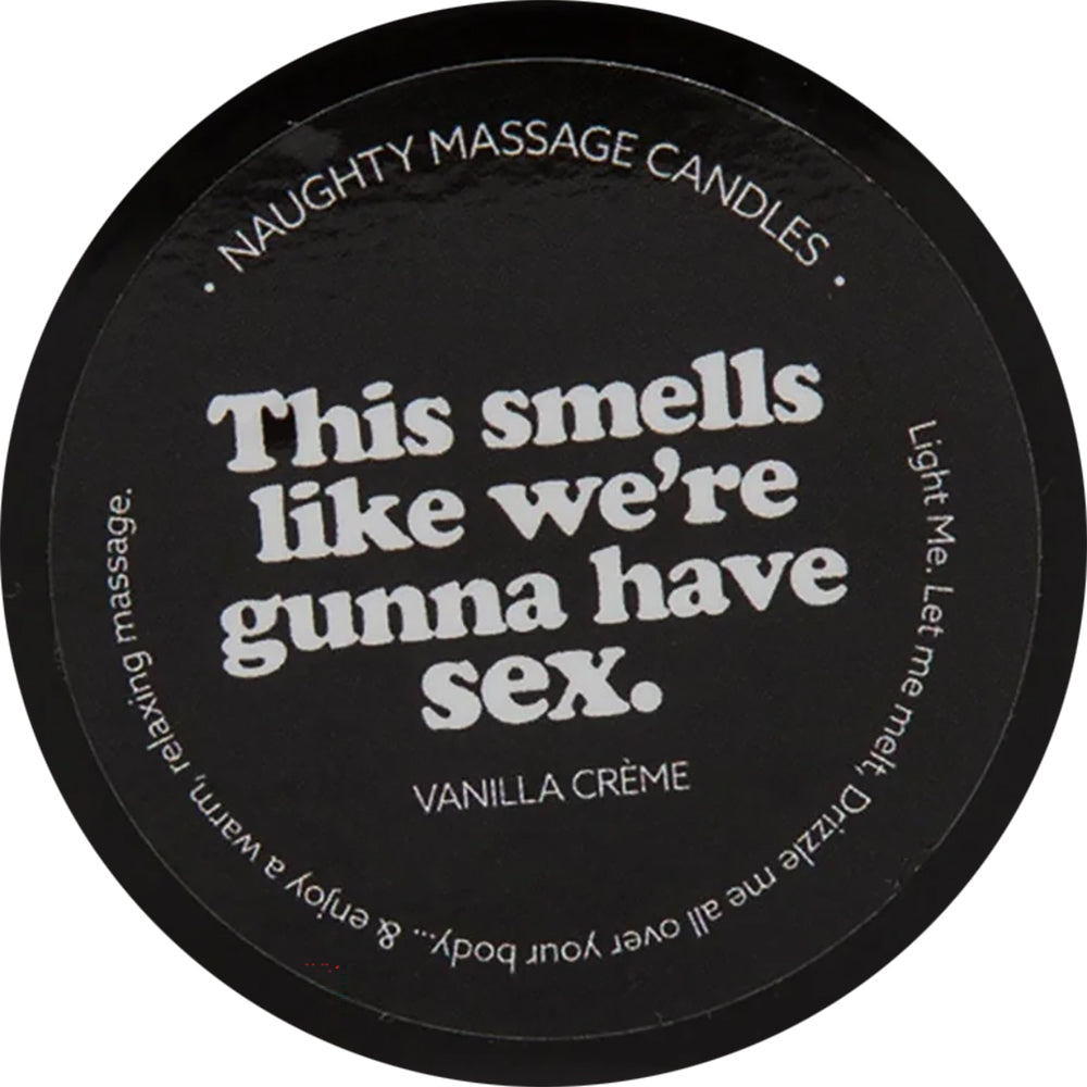 Kama Sutra Naughty Mini Massage Candle In Pour Spout Tin 2 oz - This Smells Like We're Gunna Have Sex.