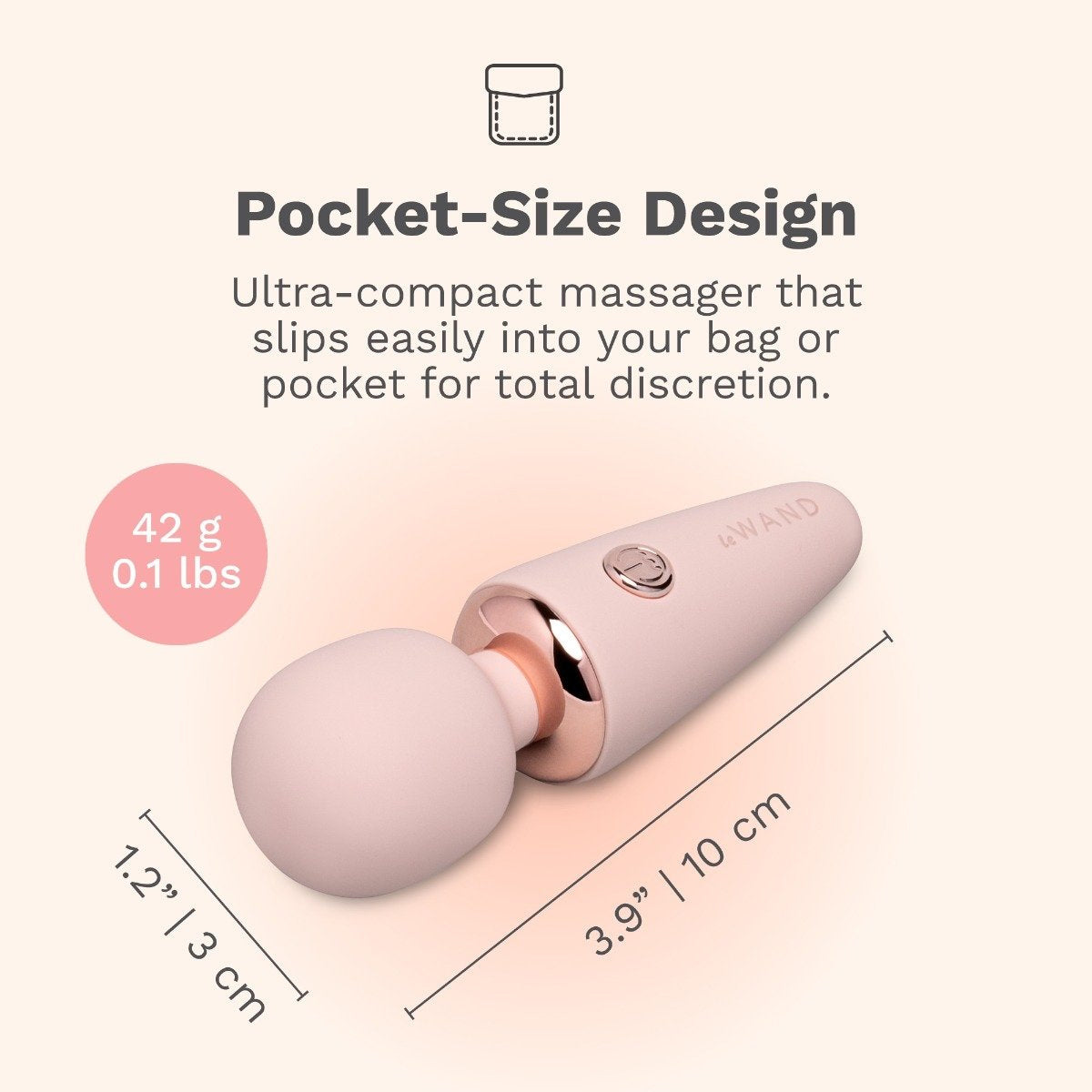 Le Wand Mini Micro Wand Rechargeable Pocket-Size Massager - Pocket Size