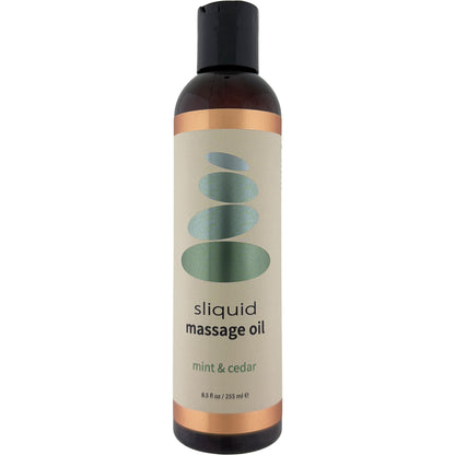 Sliquid Balance Collection Massage Oil 8.5 fl oz - Mint & Cedar