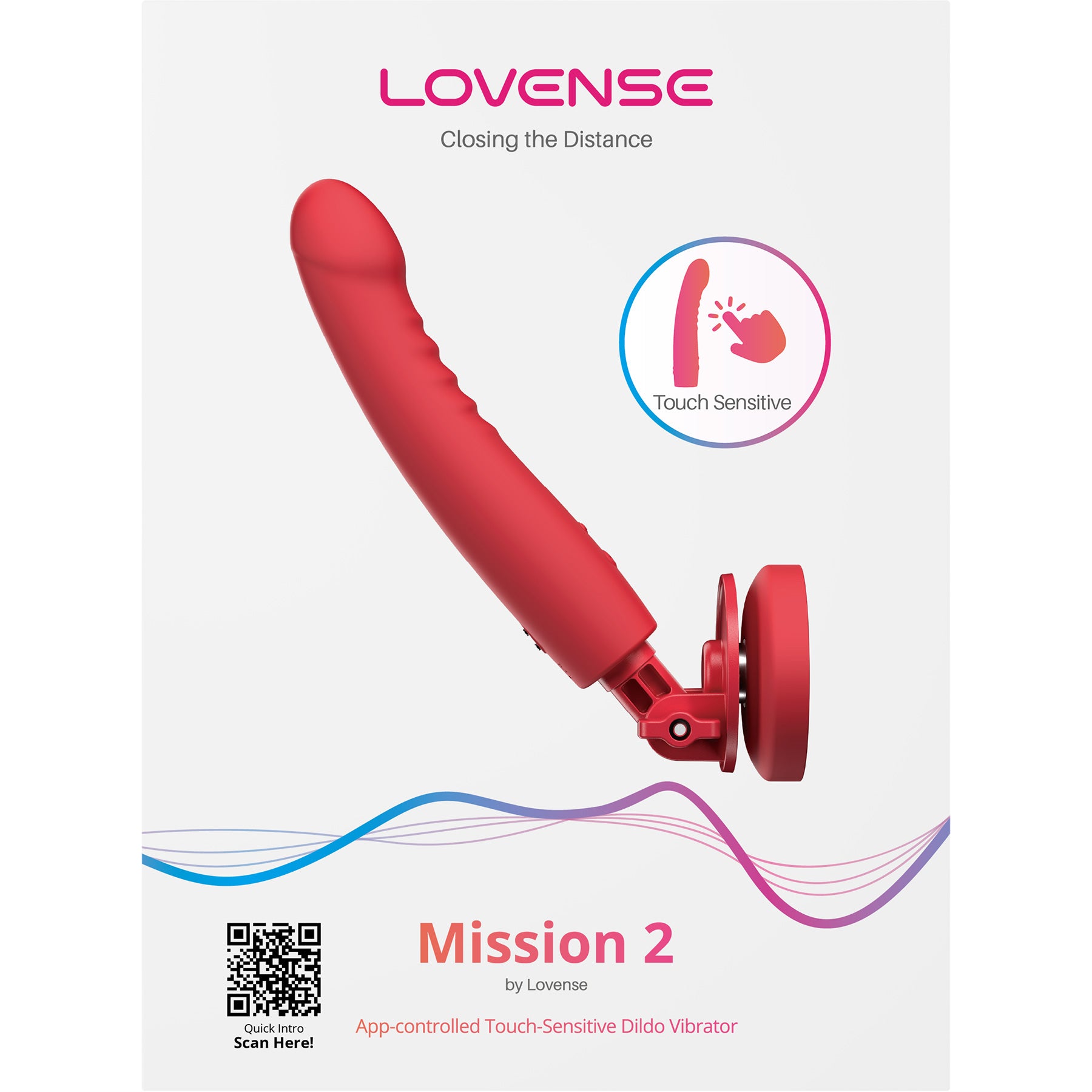 Lovense Mission 2 Touch Sensitive Silicone Rechargeable Vibrator