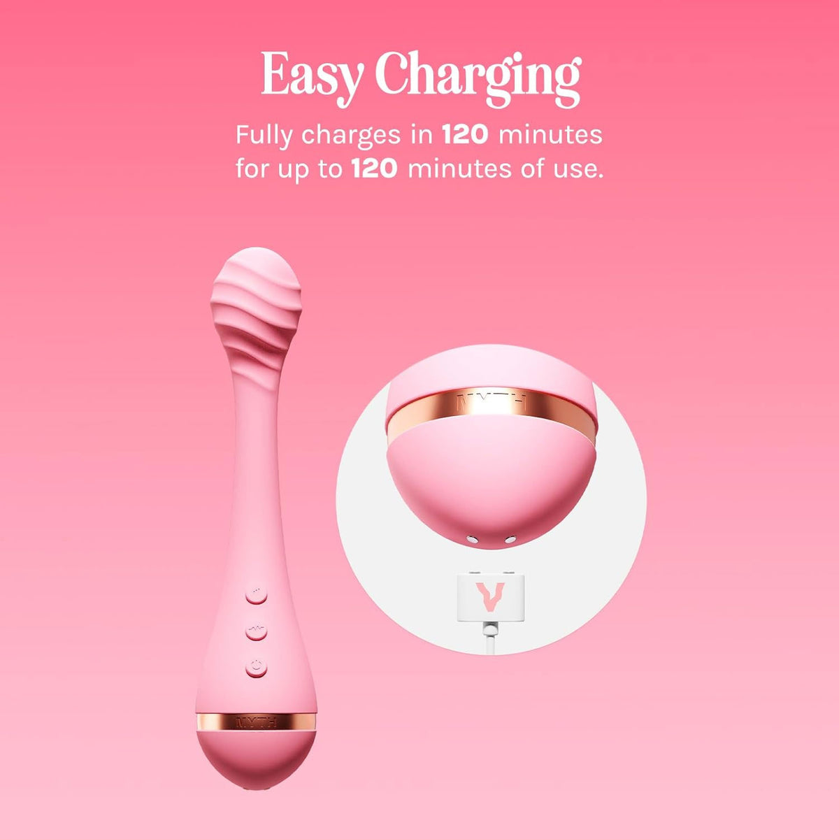 VUSH Myth Textured Silicone Rechargeable G-Spot Vibrator