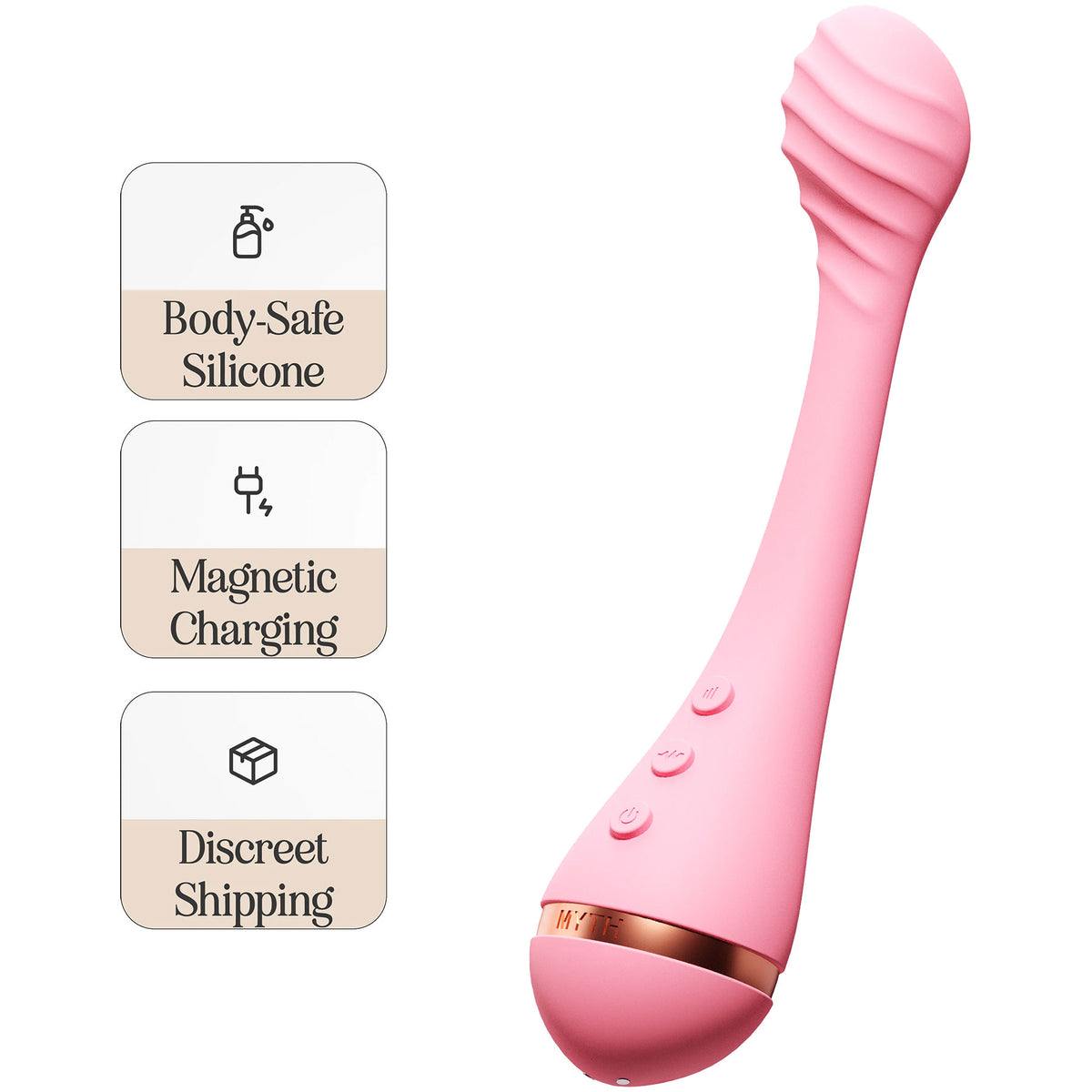 VUSH Myth Textured Silicone Rechargeable G-Spot Vibrator