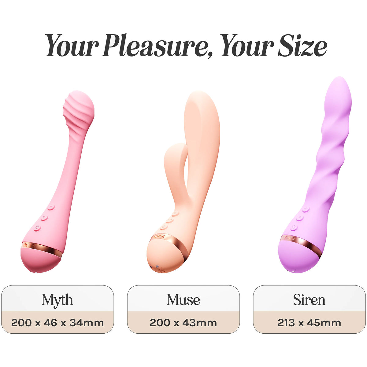 VUSH Myth Textured Silicone Rechargeable G-Spot Vibrator