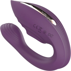 Tracy’s Dog Nina Petite Dual Stim Vibrator With Clitoral Tapper, Flexible Internal Stimulator & Remote - Purple