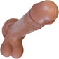 The Ninja 7.25 Inch Silicone Posable Realistic Dual Density Dildo With Balls & Suction Cup Base By Fukena
