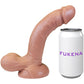 The Ninja 7.25 Inch Silicone Posable Realistic Dual Density Dildo With Balls & Suction Cup Base By Fukena