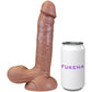 The Ninja 7.25 Inch Silicone Posable Realistic Dual Density Dildo With Balls & Suction Cup Base By Fukena