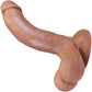 The Ninja 7.25 Inch Silicone Posable Realistic Dual Density Dildo With Balls & Suction Cup Base By Fukena