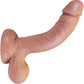 The Ninja 7.25 Inch Silicone Posable Realistic Dual Density Dildo With Balls & Suction Cup Base By Fukena