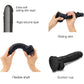 Strap-on-Me Sliding Skin Dual Density Silicone Suction Cup Realistic Dildo - Large Black