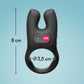 Fun Factory NŌS Rechargeable Waterproof Vibrating Silicone Cock Ring - Black