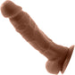 Colours Dual Density 5 Inch Silicone Suction Cup Dildo - Caramel