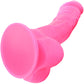 Colours Dual Density 8 Inch Silicone Suction Cup Dildo - Pink