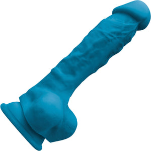 Colours Pleasures 7 Inch Blue Silicone Suction Cup Dildo