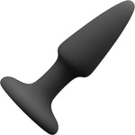 Colours Black Pleasure Plug - Silicone Suction Cup Mini Butt Plug