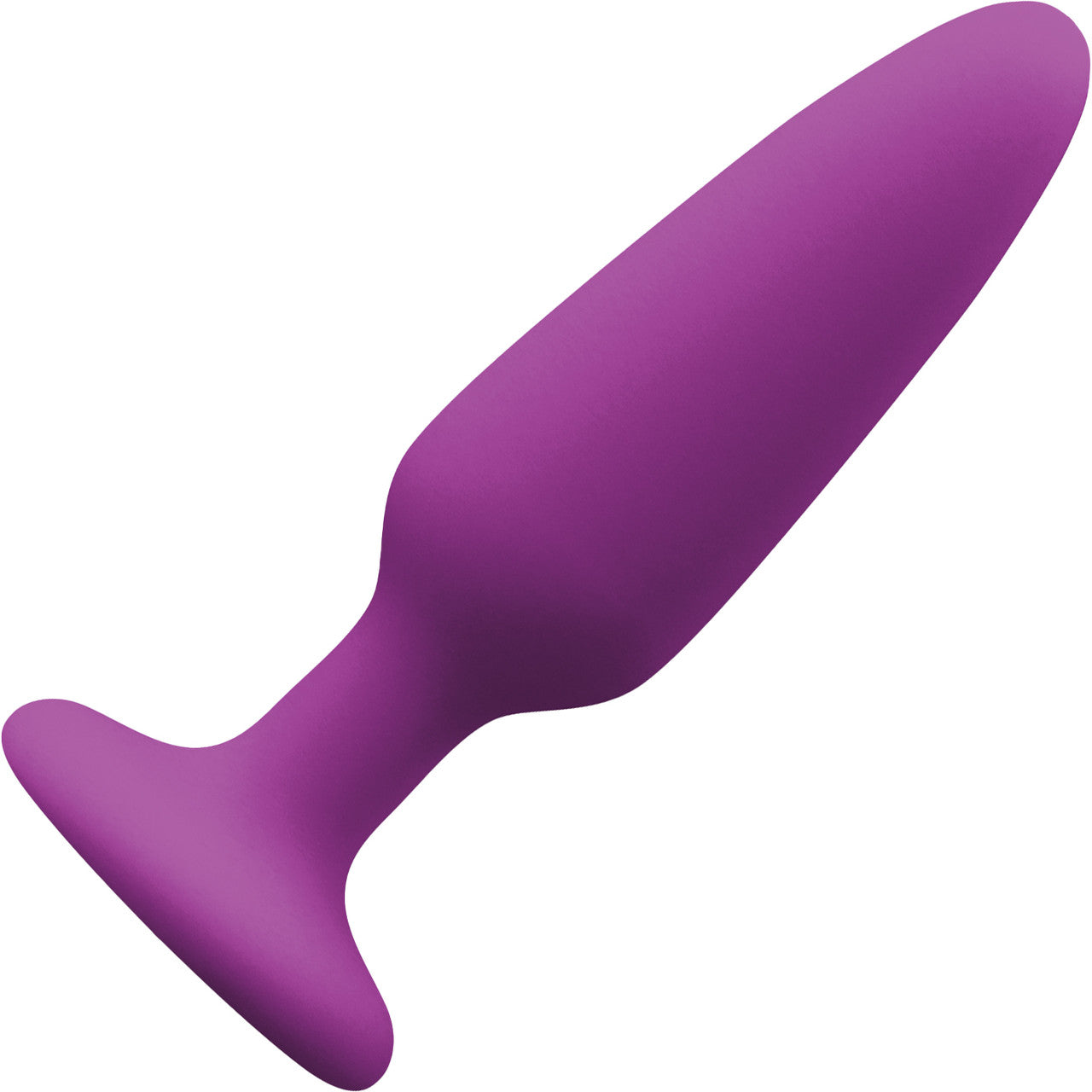 Colours Purple Pleasure Plug - Silicone Suction Cup Small Butt Plug