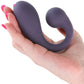 Secrets Maple Silicone Warming Dual Stimulation Vibrator With Remote By NS Novelties - Gray