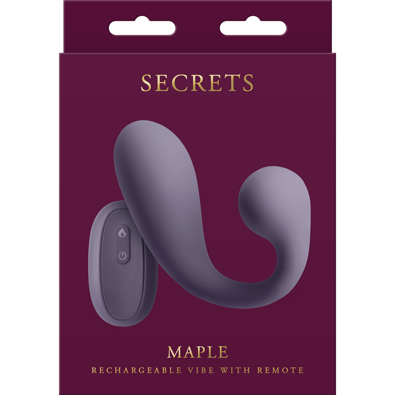 Secrets Maple Silicone Warming Dual Stimulation Vibrator With Remote By NS Novelties - Gray