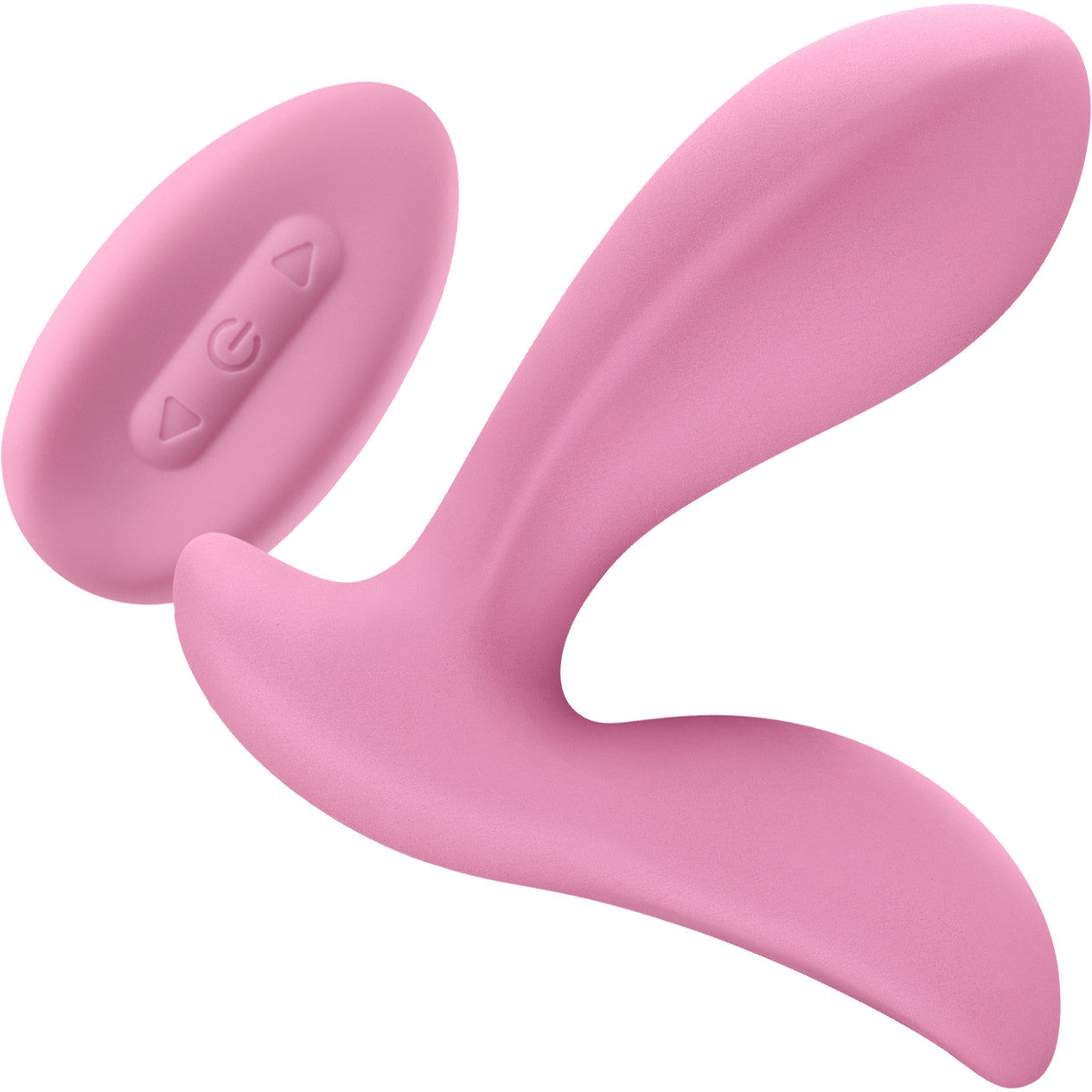 Secrets Rain Rechargeable Waterproof Silicone Prostate Massager With Remote By NS Novelties - Coral