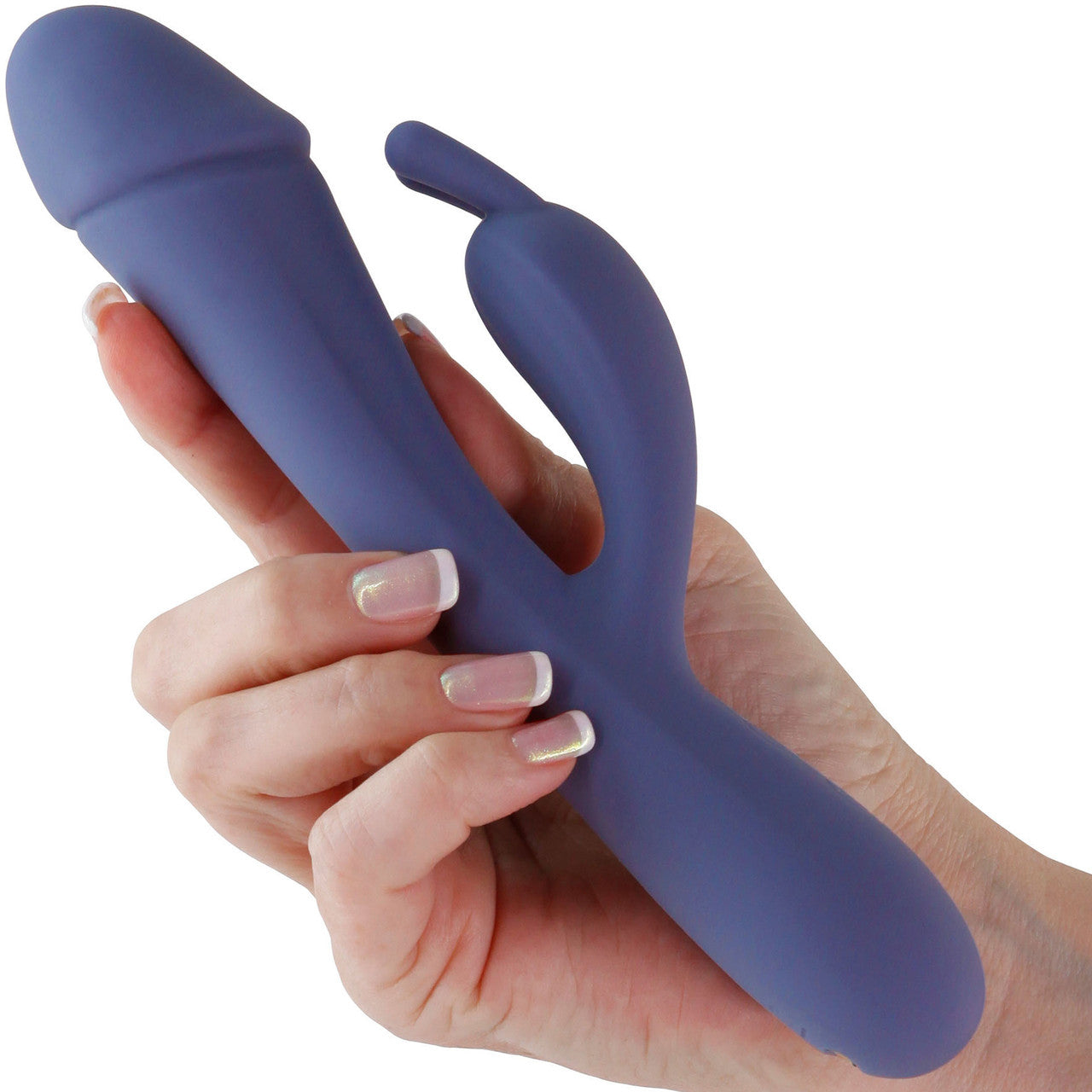 Obsessions Scarlett Warming Rechargeable Silicone Waterproof Rabbit Vibrator - Navy