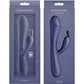 Obsessions Scarlett Warming Rechargeable Silicone Waterproof Rabbit Vibrator - Navy