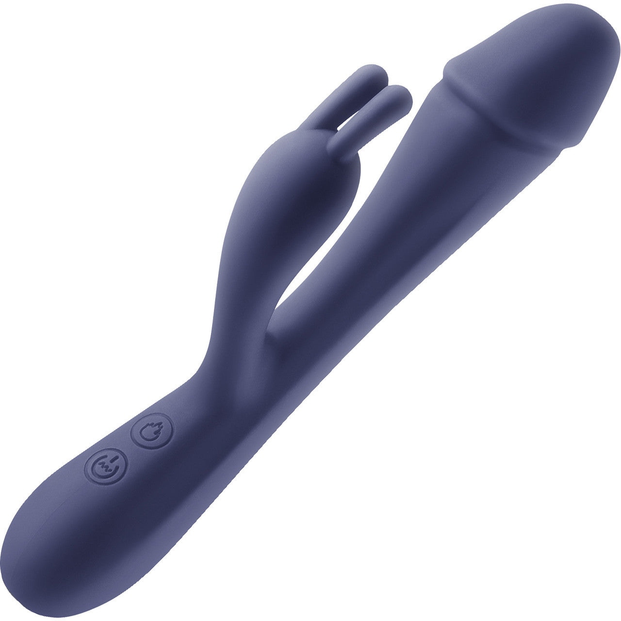 Obsessions Scarlett Warming Rechargeable Silicone Waterproof Rabbit Vibrator - Navy