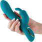 Obsessions Hera Rechargeable Silicone Waterproof Rabbit Vibrator - Dark Green