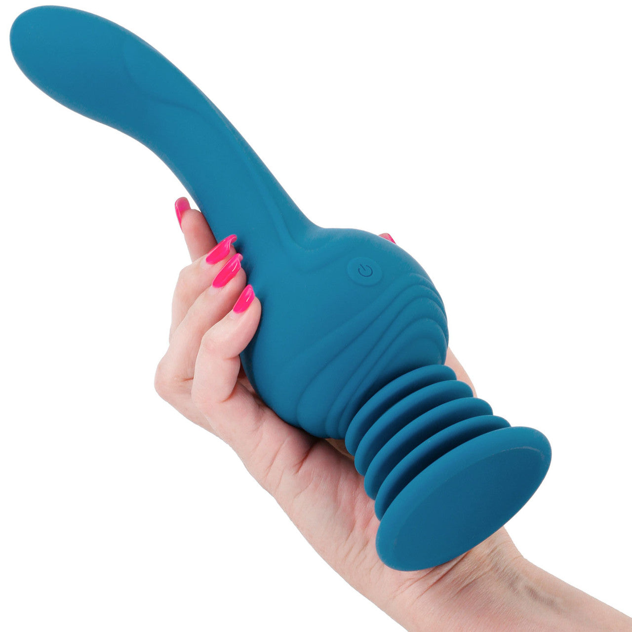 Revolution Earthquake Shaking Thrusting Silicone Rechargeable Stimulator With Remote By NS Novelties - Teal