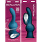 Revolution Earthquake Shaking Thrusting Silicone Rechargeable Stimulator With Remote By NS Novelties - Teal