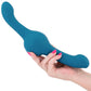 Revolution Tsunami Shaking Thrusting Silicone Rechargeable Dual Stimulator With Remote By NS Novelties - Teal