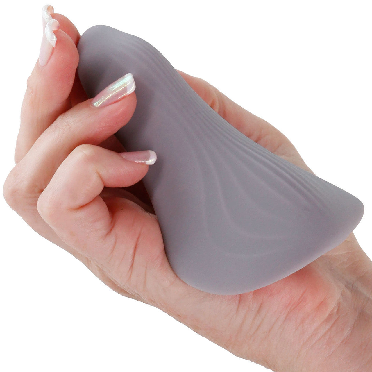 Desire Mantra Rechargeable Silicone Panty Vibrator With Remote - Gray Desire Mantra Rechargeable Silicone Panty Vibrator With Remote - Gray