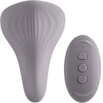 Desire Mantra Rechargeable Silicone Panty Vibrator With Remote - Gray