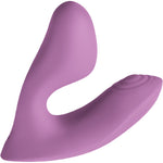 Desire Demure Dual Motor Rechargeable Silicone Wearable Dual Stimulation Vibrator - Lavender