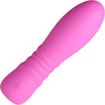Pretty In Pink Blush Compact Rechargeable Silicone Vibrator